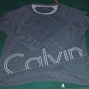 Calvin Klein Woman's/Unisex Charcoal Crewneck Sweater